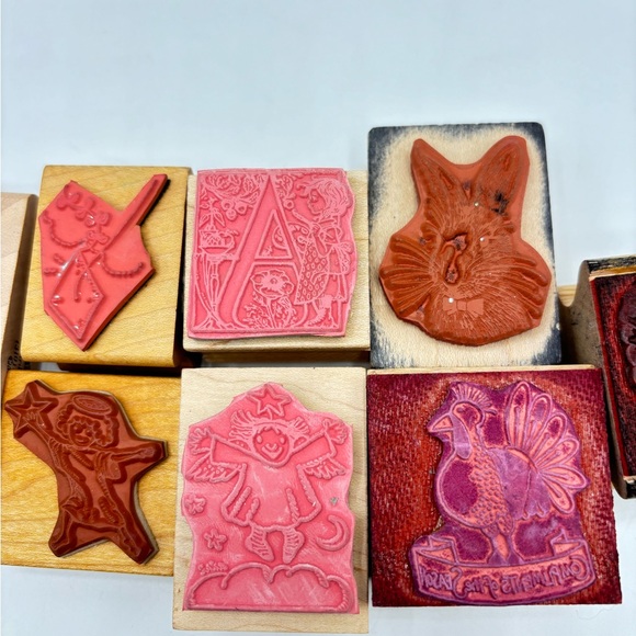 Wooden rubber stamp Bundle 8 - Picture 4 of 6